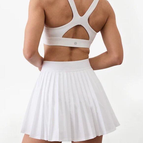 Athleta White Pleated Skort - Picture 1 of 7